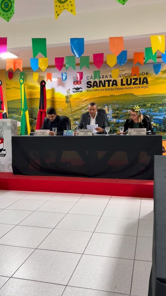 Encerramos ontem a última Sessão Ordinária antes do recesso da Câmara Municipal de Sant...