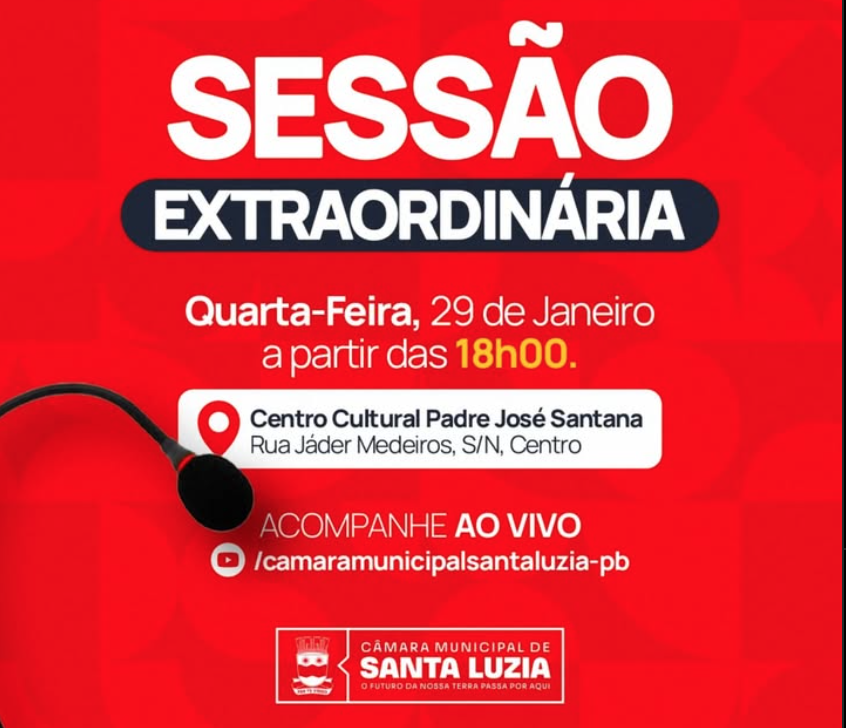 Convocação para Sessão Extraordinária!